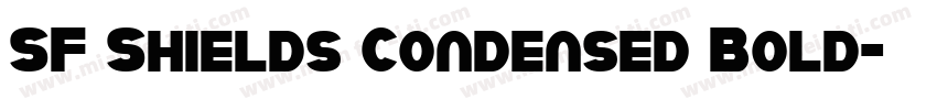 SF Shields Condensed Bold字体转换